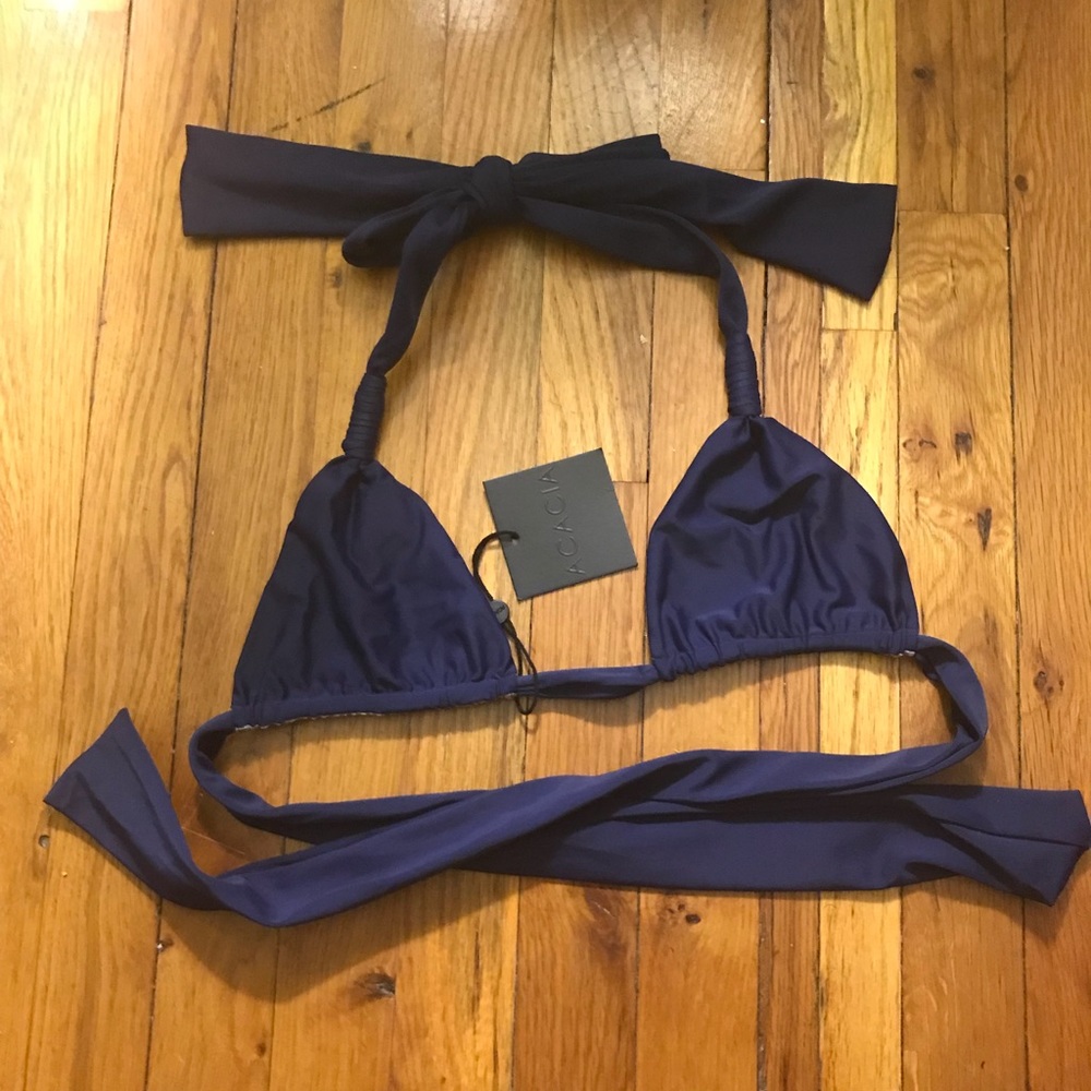 BNWT Acacia Plumeria Top in Ocean, Size XL